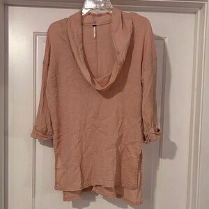 Free People peach tunic